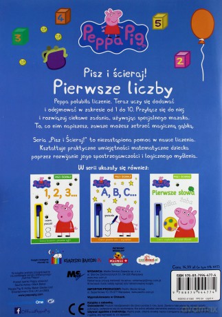 Pierwsze liczby. Peppa Pig Pisz i ścieraj [KSIĄŻKA]