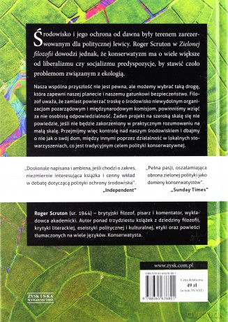 Zielona filozofia. Jak poważnie myśleć o naszej planecie - Roger Scruton [KSIĄŻKA]