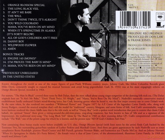 Johnny Cash: Orange Blossom Special [CD]