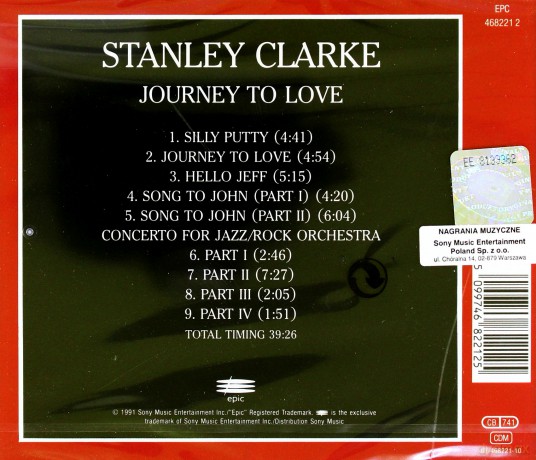 Stanley Clarke: Journey To Love [CD]