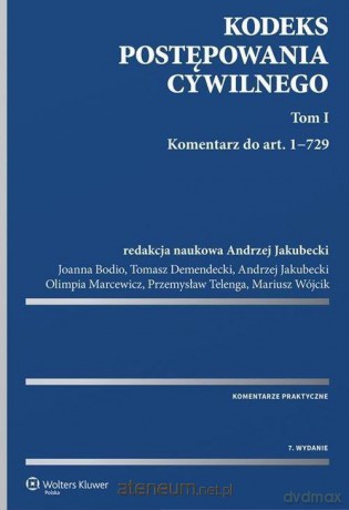 Kodeks postępowania cywilnego. Komentarz (Tom 1-2) [KSIĄŻKA]