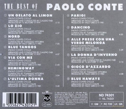 Paolo Conte: Best Of Paolo Conte [CD]