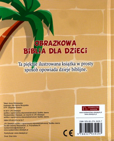 Obrazkowa Biblia dla dzieci - Anna Wiśniewska [KSIĄŻKA]