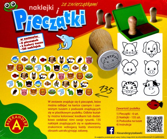 Pieczątki i naklejki ze zwierzątkami