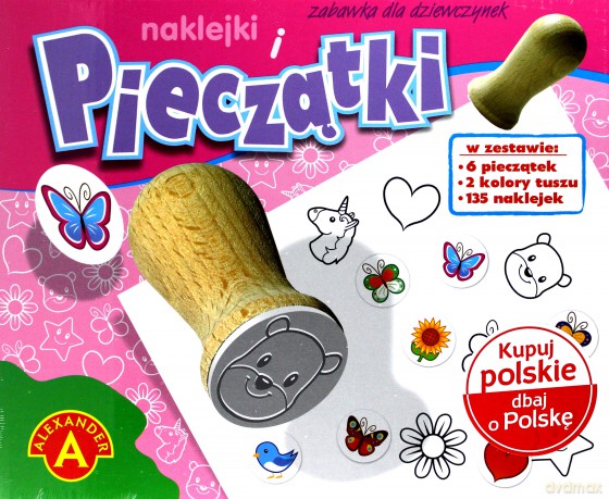 Pieczątki i naklejki. Zabawki dla dziewczynek