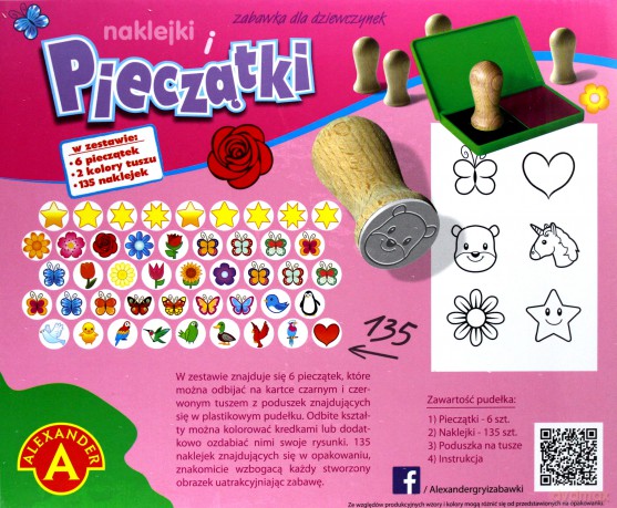 Pieczątki i naklejki. Zabawki dla dziewczynek