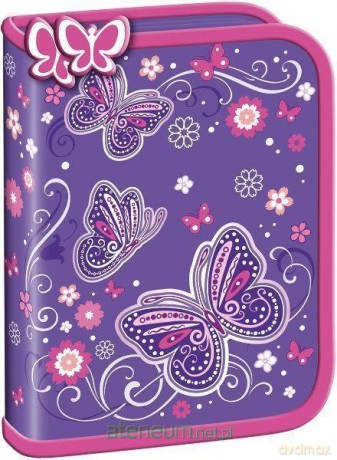 Piórnik dwuklapkowy bez wyposażenia Butterfly