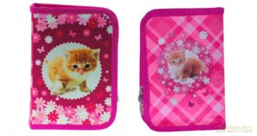 Piórnik dwuklapkowy bez wyposażenia Cats