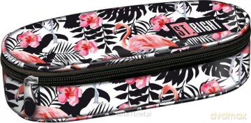 Piórnik saszetka Stright Flamingo Pink&Black