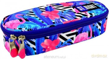 Piórnik saszetka Stright Flamingo Pink&Blue
