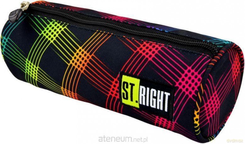 Piórnik tuba Stright PU-01 Neon Squares