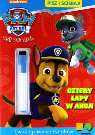 Psi Patrol. Pisz i ścieraj! Cztery łapy w akcji [KSIĄŻKA]