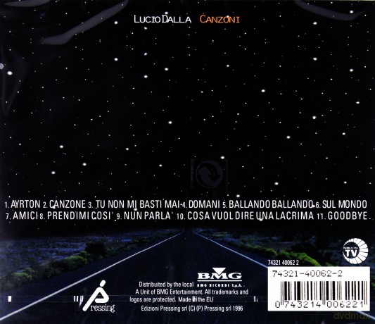 Lucio Dalla: Canzoni [CD]