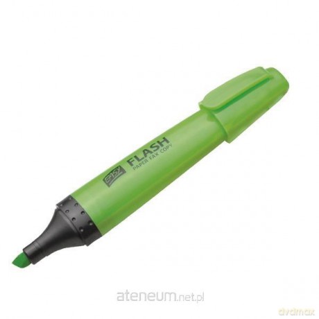 Zakreślacz Flash zielony (10 szt)
