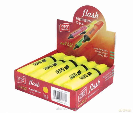 Zakreślacz Flash żółty (10 szt)