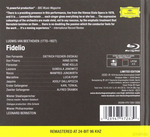 Leonard Bernstein: Beethoven Fidelio [2CD]+[Blu-Ray]
