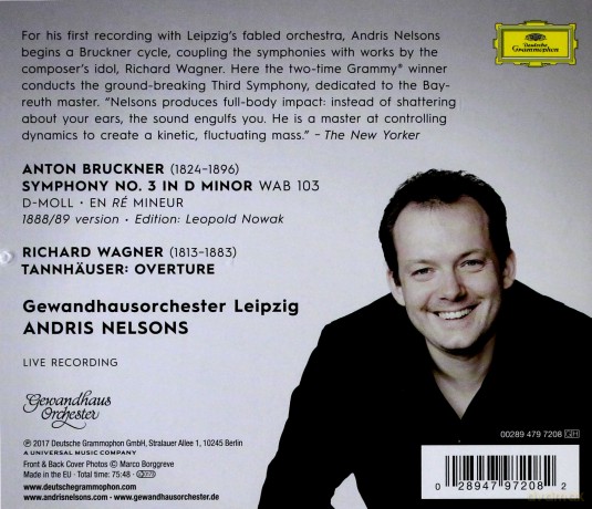 Andris Nelsons: Bruckner Symphony No 3 [CD]