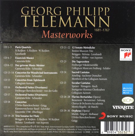 Georg Philipp Telemann - Meisterwerke [30CD]