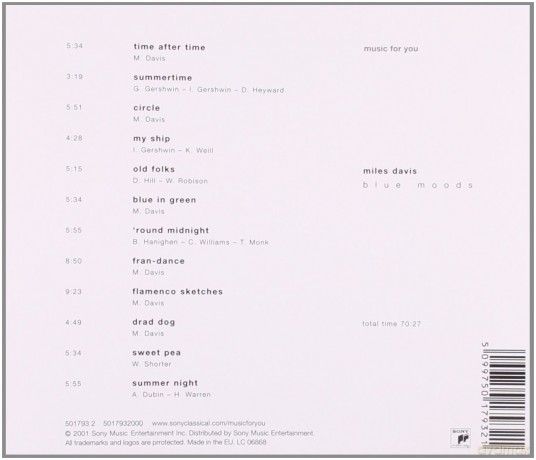 Miles Davis: Blue Moods [CD]