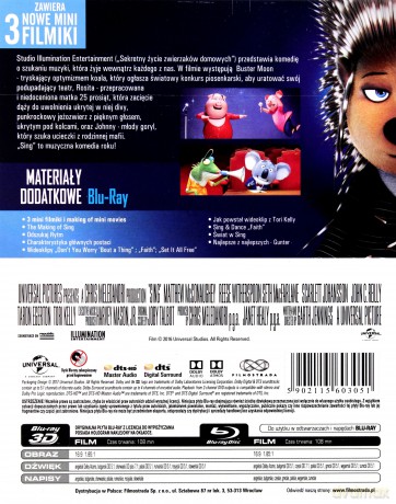 Sing (steelbook) [Blu-Ray 3D]+[Blu-Ray]