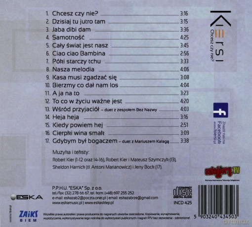 Kiersi: Chcesz czy nie? [CD]