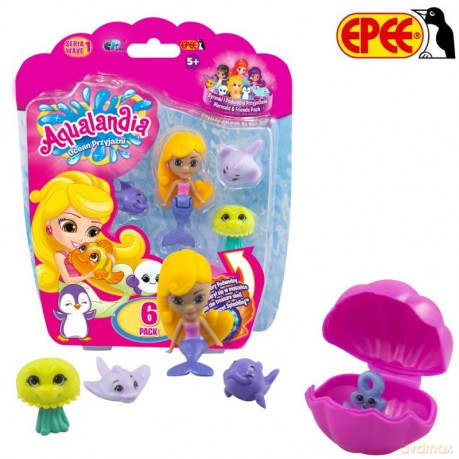 Aqualandia - Ocean Przyjaźni - 6-pack z syrenką [FIGURKA]