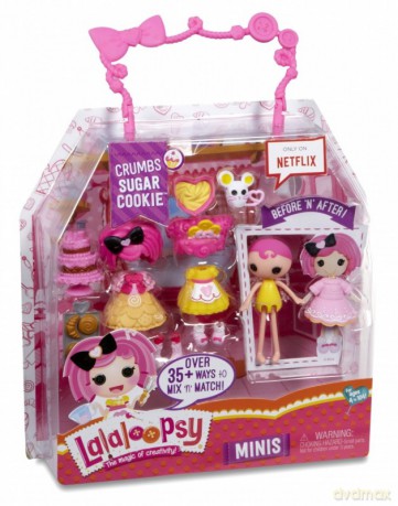 LALALOOPSY Lalka Mini W1, Crumbs Sugar Cookie [FIGURKA]