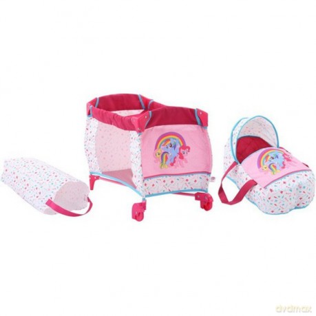 Łóżeczko dla lalki i nosidło 3 Little Pony