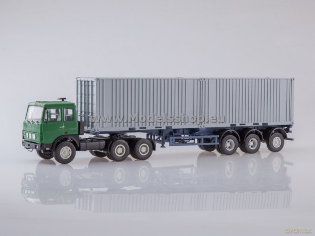 MAZ-6422 Tractor Truck with Container Semitrailer MAZ-938920