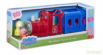 PEPPA Pociąg z wagonikiem + figurki [FIGURKA]