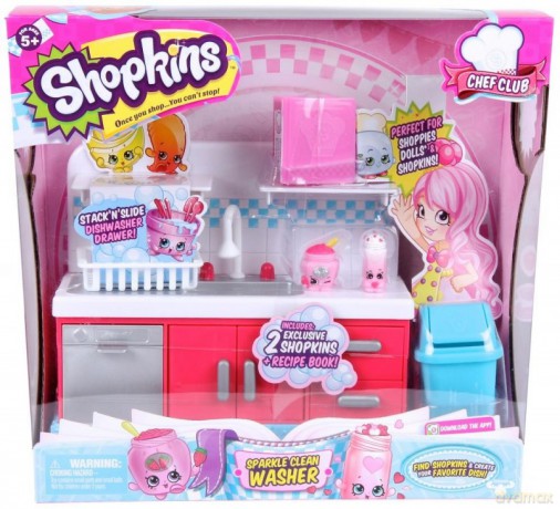 SHOPKINS S6 Chef Club Zestaw zmywarka [FIGURKA]