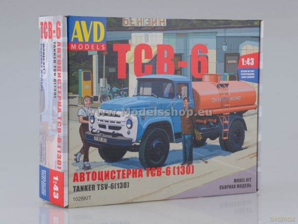 Tanker Truck TSV-6 (ZIL-130) (model kit)