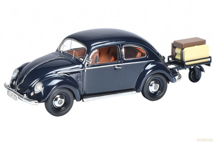 Volkswagen Beetle Ovali with Trailer and Luggage Auto Porter