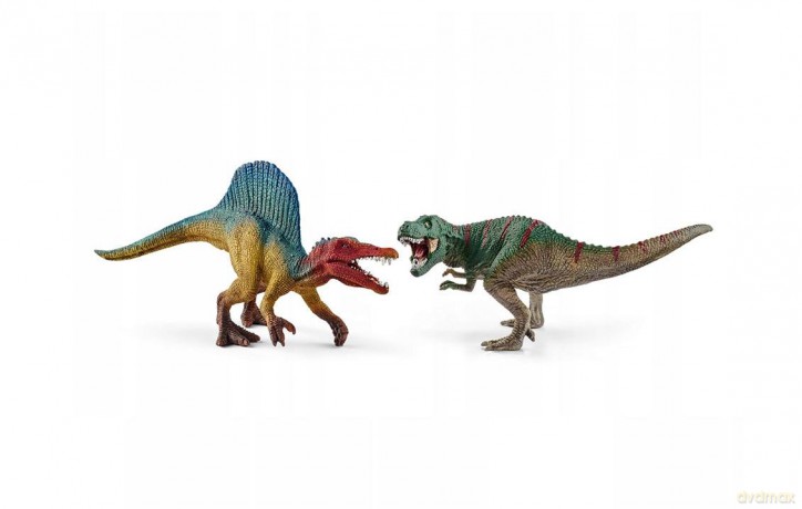 Zestaw Spinosaurus i T-Rex Mini [FIGURKA]