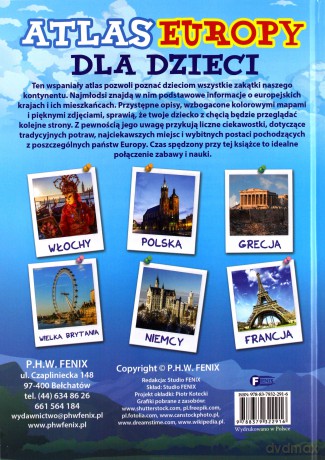 Atlas Europy dla dzieci [KSIĄŻKA]