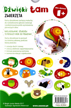 Czuczu dźwięki Tam zwierzęta 1+ [KSIĄŻKA]