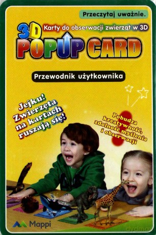 Karty popup 3D Dinozaury
