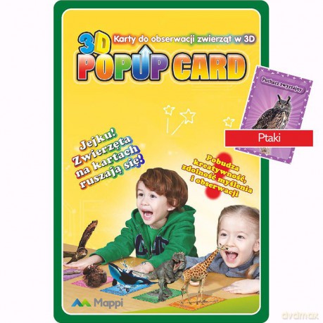 Karty popup 3D Ptaki