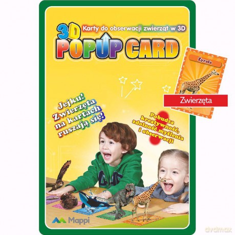 Karty popup 3D Zwierzęta