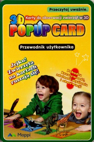 Karty popup 3D Zwierzęta
