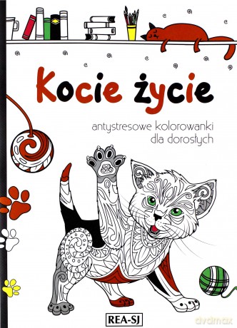 Kocie życie. Kolorowanki dla dorosłych [KSIĄŻKA]