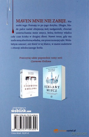 Królewska klatka. Czerwona królowa (Tom 3) - Victoria Aveyard [KSIĄŻKA]