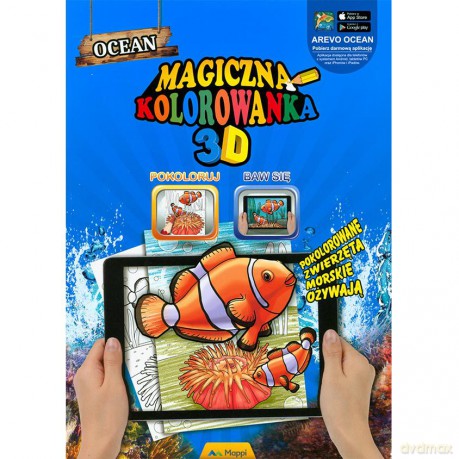 Magiczna kolorowanka popup 3D Ocean [KSIĄŻKA]