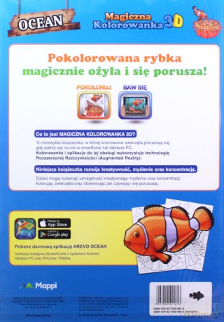 Magiczna kolorowanka popup 3D Ocean [KSIĄŻKA]