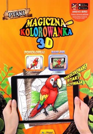 Magiczna kolorowanka popup 3D Ptaki [KSIĄŻKA]