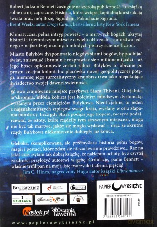 Miasto schodów. Boskie miasta (Tom 1) - Robert Jackson Bennett [KSIĄŻKA]