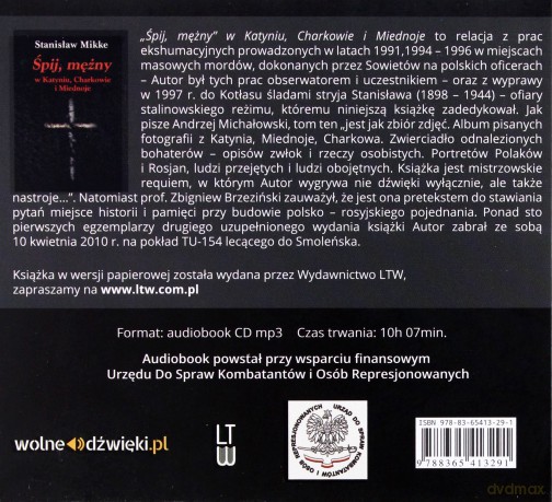 Śpij mężny w Katyniu, Charkowie i Miednoje - Stanisław Mikke [AUDIOBOOK]