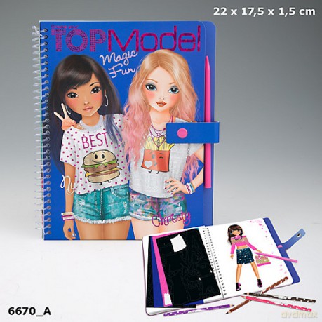 Szkicownik magic fun top model niebieski