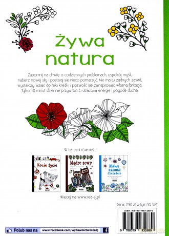Żywa natura. Kolorowanki dla dorosłych [KSIĄŻKA]