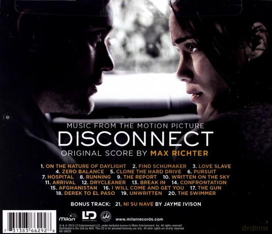 Disconnect soundtrack (Max Richter) [CD]